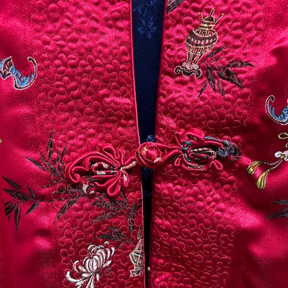 Vintage 1970s Solz Squirrel Reversible Floral Jacket Size L - Picture 10 of 14